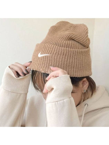 01 DV3342 200 NSW Utility Wooshi Beanie Beige - NIKE - BALAAN 1