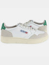 Men's Medalist Leather Low Top Sneakers Green Tab - AUTRY - BALAAN 3