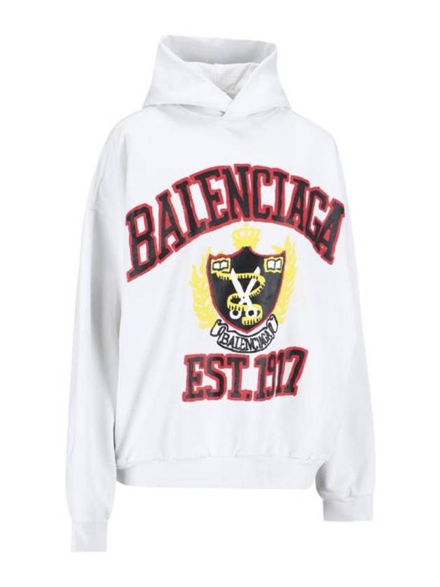 DIY College Medium Fit Hoodie White - BALENCIAGA - BALAAN 3