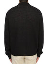 Men's Evening Polo Alpaca Cardigan Black - OUR LEGACY - BALAAN 6