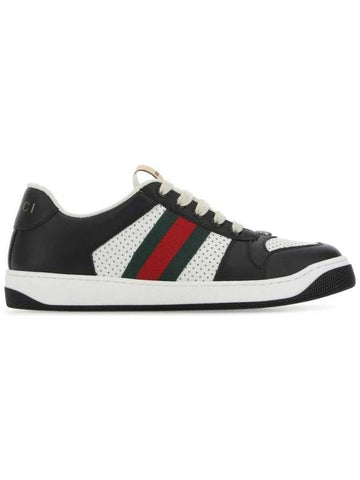 Men's Screener Low Top Sneakers Black - GUCCI - BALAAN 1