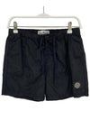 Logo Patch Swim Shorts Black - STONE ISLAND - BALAAN 2