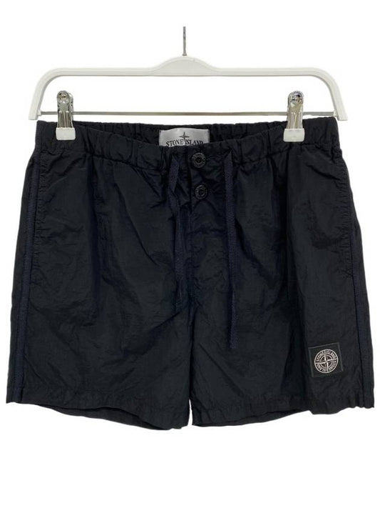 Logo Patch Swim Shorts Black - STONE ISLAND - BALAAN 2