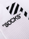 Embroidered Logo Socks White - OFF WHITE - BALAAN 3