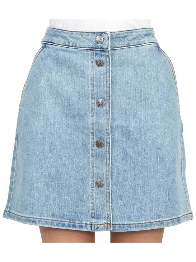 Paula Denim A-line Skirt Wash Indigo - A.P.C. - BALAAN 9