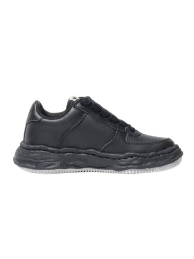 Wayne OG Sole Leather Low Top Sneakers Black - MIHARA YASUHIRO - BALAAN 1