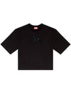 T Rowy Od Short Sleeve T-Shirt Black - DIESEL - BALAAN 1