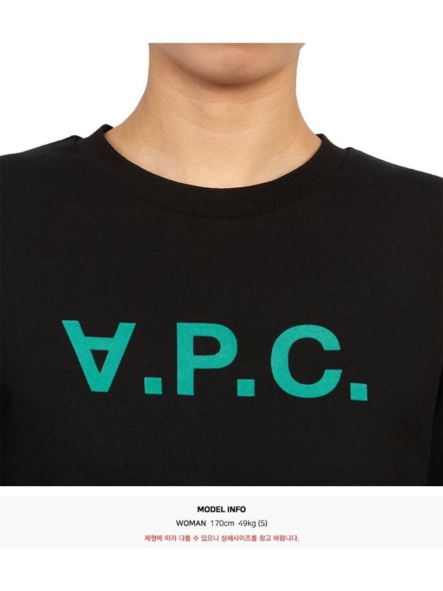 VPC Logo Sweatshirt Black - A.P.C. - BALAAN 8