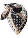 Monogram Confidential Square Scarf Black - LOUIS VUITTON - BALAAN 8