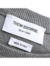 Men's Milan Stitch Armband Crew Neck Knit Top Light Grey - THOM BROWNE - BALAAN 7