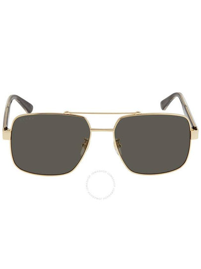 Eyewear Gold Square Sunglasses Black - GUCCI - BALAAN 2