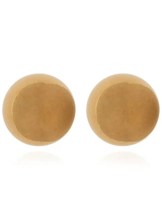 Dome Metal Earrings Gold - SAINT LAURENT - BALAAN 2