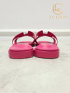 Used luxury goods Lewis IT 36 5 Rose Vinicunca Oran sandal slippers - HERMES - BALAAN 6