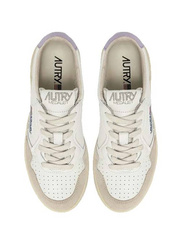 Medalist Suede Purple Tab Low Top Sneakers White - AUTRY - BALAAN 5