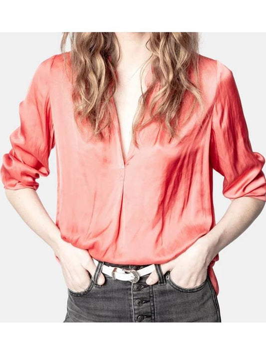 Tunika Tink Satin Blouse SKCP3201F - ZADIG & VOLTAIRE - BALAAN 2