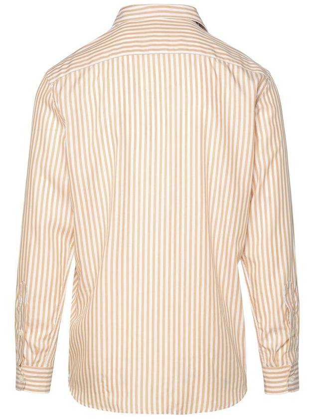 Altea 'Scott' Beige Lyocell Shirt - ALTEA - BALAAN 3