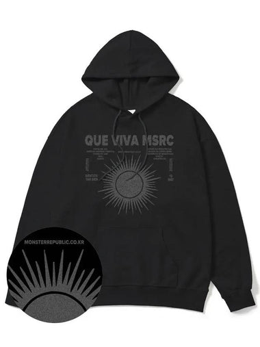 Viva MSRC Gray Overfit Hoodie Black - MONSTER REPUBLIC - BALAAN 1