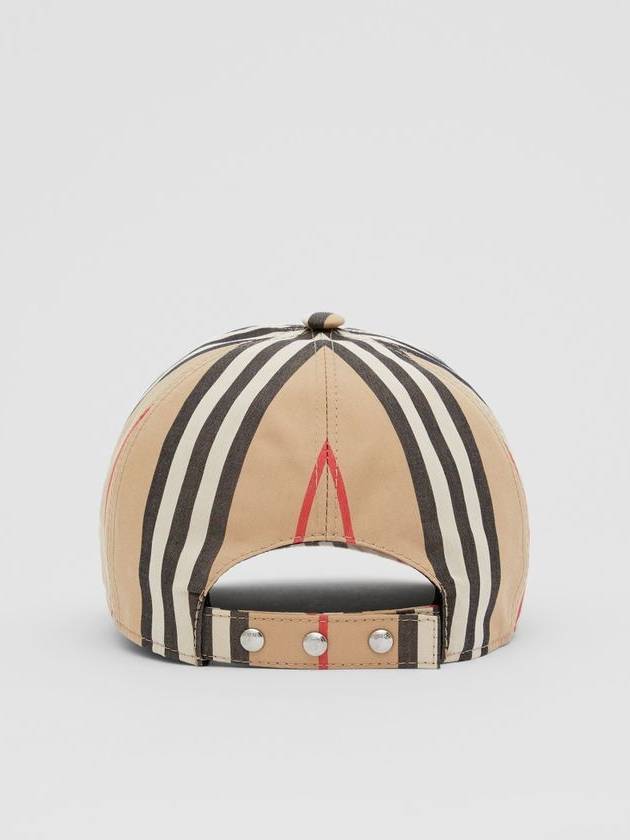 TB Monogram Stripe Cotton Ball Cap Beige - BURBERRY - BALAAN 3