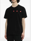 Logo Print Cotton Short Sleeve T Shirt Black - COMME DES GARCONS - BALAAN 5