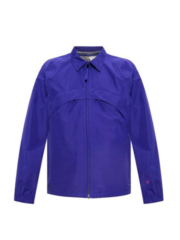 Gore-Tex Marina Recycled Zip-Up Jacket Blue - STONE ISLAND - BALAAN 1