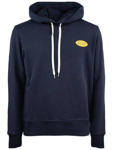 Autry Blue Jersey Hoodie Sweatshirt With Printed Logo - AUTRY - BALAAN 1