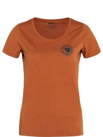 Women's 1960 Logo T-Shirt Terracotta Brown - FJALL RAVEN - BALAAN 1