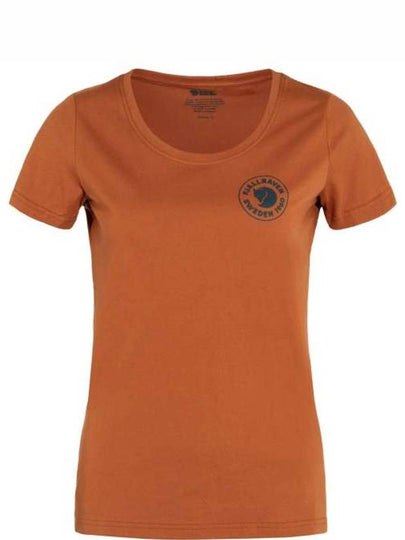 Women's 1960 Logo T-Shirt Terracotta Brown - FJALL RAVEN - BALAAN 2