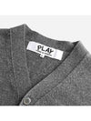 Play Gold Waffen Cardigan Dark Grey - COMME DES GARCONS - BALAAN 5