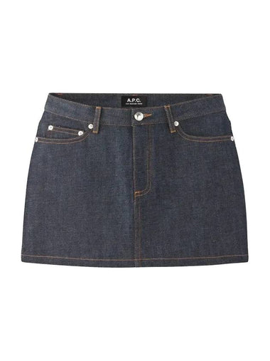 WoMen's Mini Jupe Denim Skirt Indigo - A.P.C. - BALAAN 1