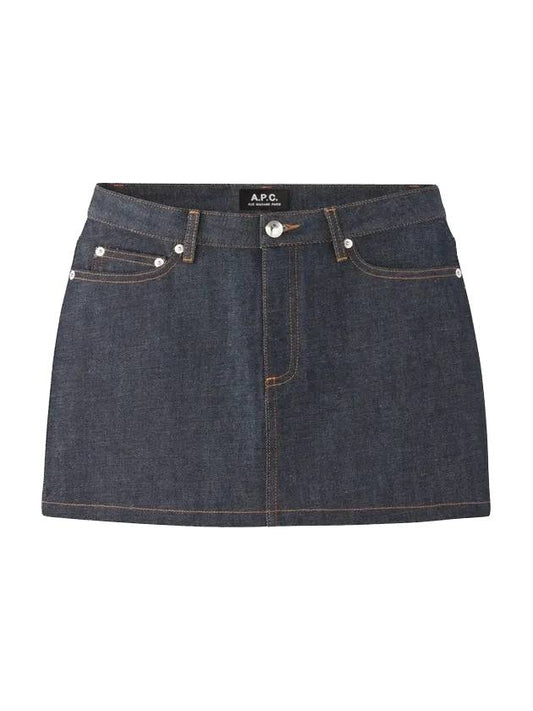 Women's Mini Jupe Denim Skirt Indigo - A.P.C. - BALAAN 1