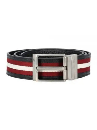 Shiffie 35 Reversible Leather Belt Black Red - BALLY - BALAAN 2