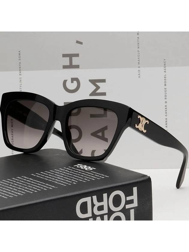 Eyewear Triomphe Square Sunglasses Black - CELINE - BALAAN 3