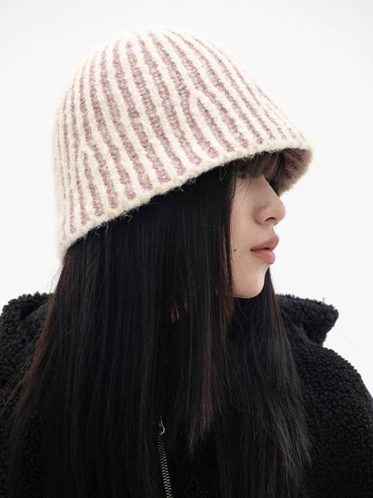 Wool Badge Knit Bucket Hat Ivory - HIGH SCHOOL DISCO - BALAAN 2