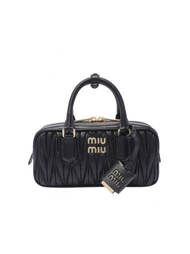 Arcadie Matelasse Nappa Leather Tote Bag Black - MIU MIU - BALAAN 1