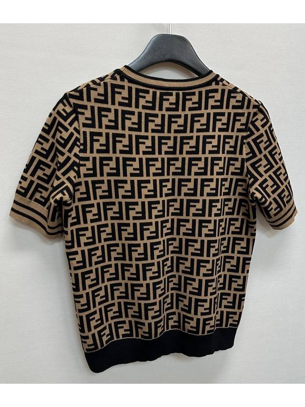 FF logo wool over classic short sleeve knit 42 - FENDI - BALAAN 6