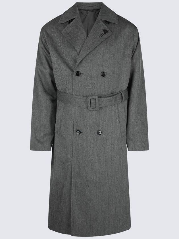 Lardini Dark Grey Wool Coat - RVR LARDINI - BALAAN 1