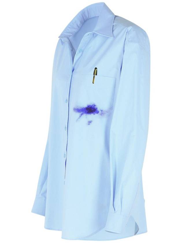 Moschino Light Blue Cotton Shirt - MOSCHINO - BALAAN 2