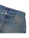 Men's Bermuda Wash Denim Shorts Light Blue - PRADA - BALAAN 5