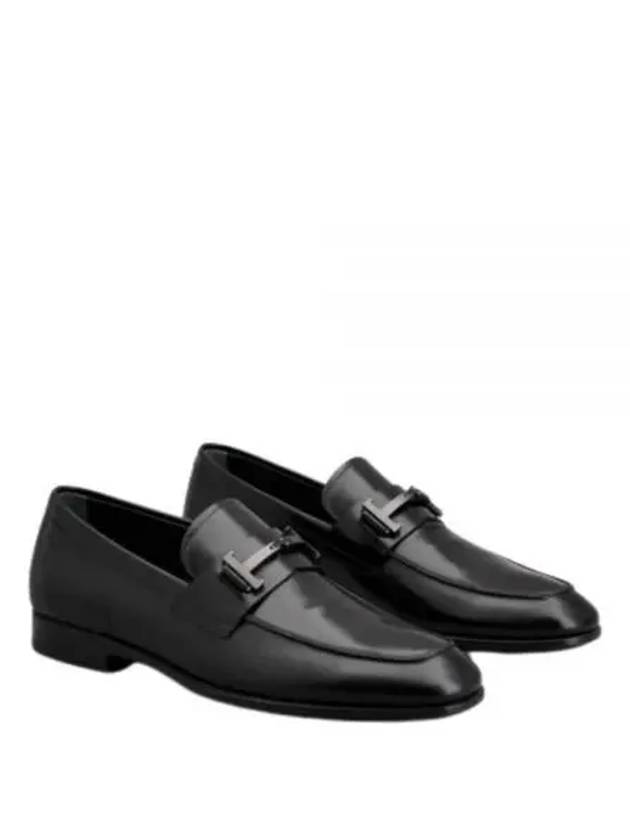 Double T Leather Loafers Black - TOD'S - BALAAN 2