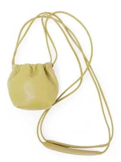 Dumpling Drawstring Calf Leather Mini Bag Yellow - JIL SANDER - BALAAN 2