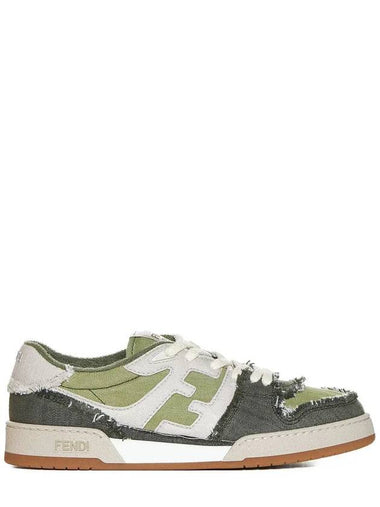 Match Low Top Sneakers Green - FENDI - BALAAN 1