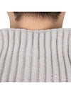 Marina Full Ribbed Pure Wool Mock Turtleneck Plaster Beige - STONE ISLAND - BALAAN 9