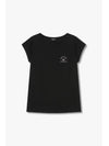 UNDERWEAR Women s Dot Eagle Logo Lounge Top Black - EMPORIO ARMANI - BALAAN 1