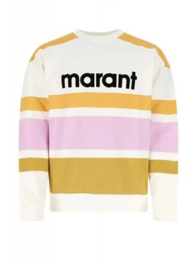 Mayoan Logo Striped Sweatshirt Honey - ISABEL MARANT - BALAAN 1