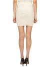 Bea Logo Knit Mini H-Line Skirt Cream - VIVIENNE WESTWOOD - BALAAN 4