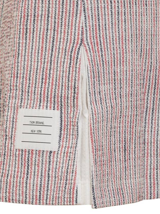 Tweed Seersucker Pleated Skirt FJK117AJ0144 - THOM BROWNE - BALAAN 5