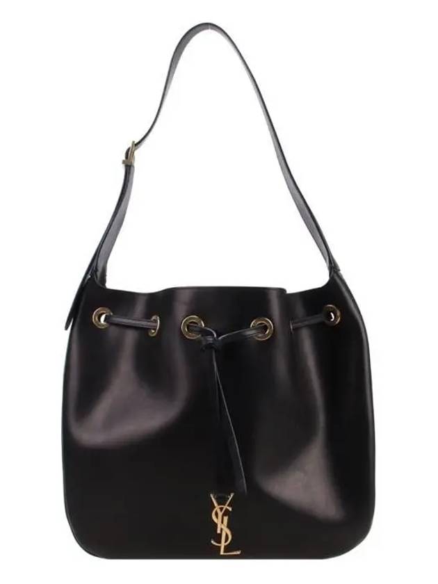 Paris 7 Medium Soft Leather Shoulder Bag Black - SAINT LAURENT - BALAAN 2