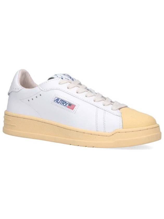 Lace Up Low Top Sneakers White - AUTRY - BALAAN 3