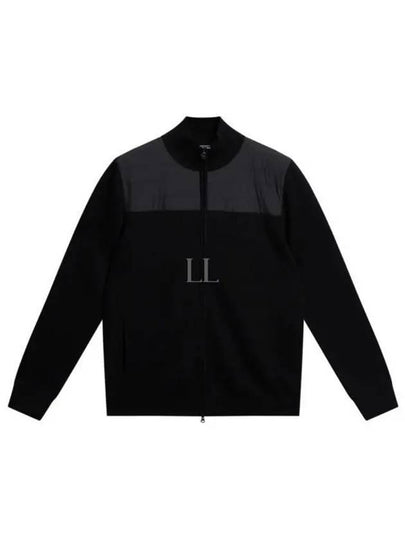 Bridge Knit Hybrid Sweater Black - J.LINDEBERG - BALAAN 2