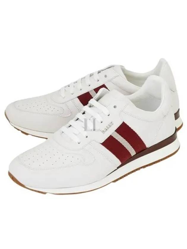 Astel Leather Low Top Sneakers White - BALLY - BALAAN 2